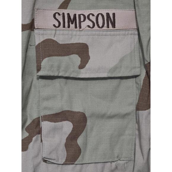 US Army DCU Jacket Large Long 8415-01-327-5314 Desert Camo THOMPSON Patches - Picture 4 of 7